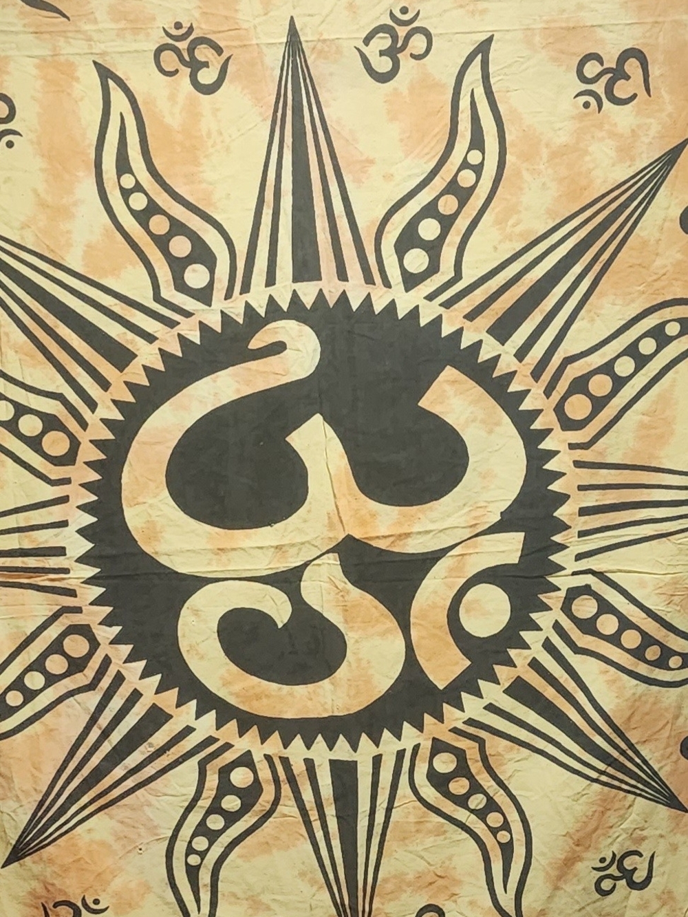 🟡 2 For $25 🟡 Sun Om Wall Tapestry - Spiritual Home Decor 80"x110"
